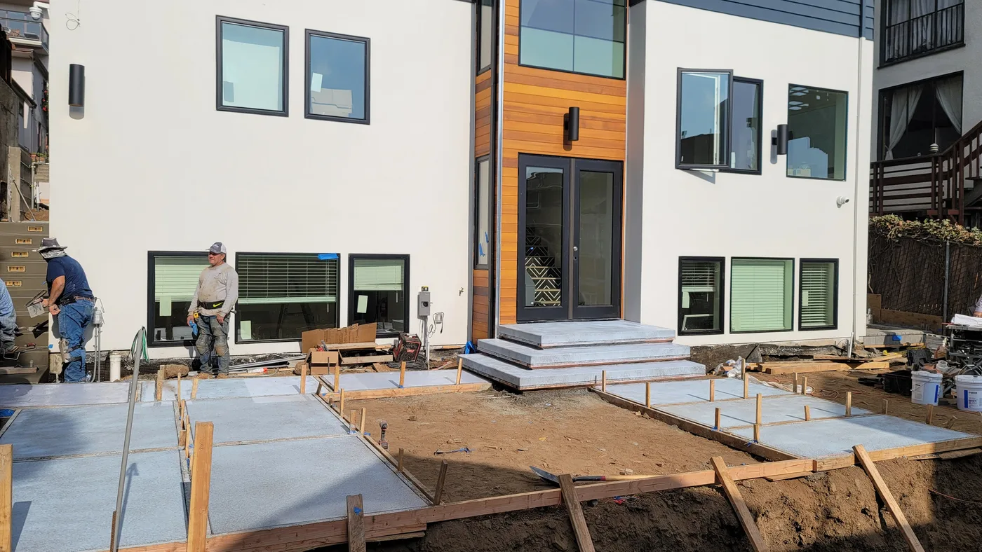 Completed student-housing building — modern facade and entry steps — Berkeley Student Housing Foundation, Berkeley, CA