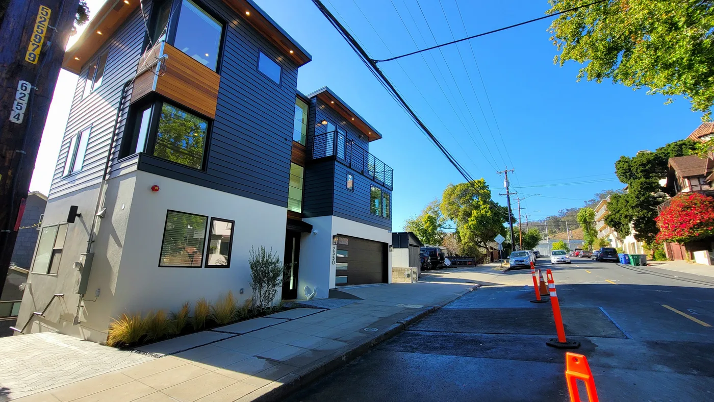 Street view of the completed student-housing development — Berkeley Student Housing Foundation, Berkeley, CA